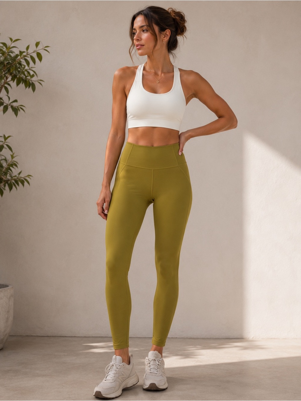 Lululemon High Rise Leggings Mustard Yellow Gold Size 12 Yoga Pants Athleisure